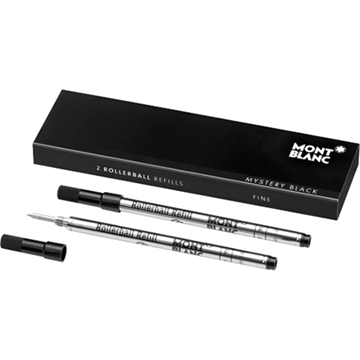 Εικόνα της Montblanc refill rollerball mystery black (F) 2pc
