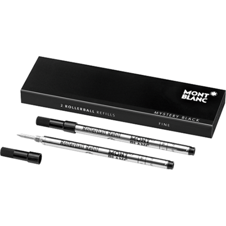 Εικόνα της Montblanc refill rollerball mystery black (F) 2pc