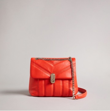 Εικόνα της  ΤΣΑΝΤΑ_AYALINA Leather Puffer Quilt Detail Mini Xbody Bag