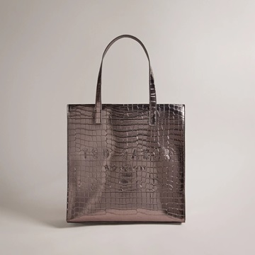 Εικόνα της 253518-gunmetal TED BAKER CROCCON Imitation Croc Large Icon Bag