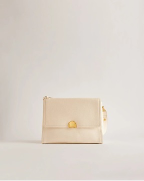 Εικόνα της 273864-IVORY  TED BAKER ΔΕΡΜΑΤΙΝΗ ΤΣΑΝΤΑ IMILILY LOCK DETAIL LARGE SHOULDER