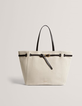 Εικόνα της 279042 TED BAKER  TAFANIE BELT DETAIL CANVAS LARGE TOTE BAG