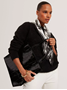 Εικόνα της 281935-BLACK TED BAKER VANNDA Croc Effect Large Icon Bag