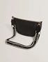 Εικόνα της 281395-BLACK TED BAKER LORREEN Webbing Leather Half Moon Crossbody Bag