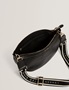 Εικόνα της 281395-BLACK TED BAKER LORREEN Webbing Leather Half Moon Crossbody Bag