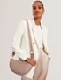 Εικόνα της 281395-TAUPE TED BAKER LORREEN Webbing Leather Half Moon Crossbody Bag