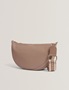 Εικόνα της 281395-TAUPE TED BAKER LORREEN Webbing Leather Half Moon Crossbody Bag