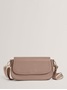 Εικόνα της 281393-TAUPE TED BAKER LOUIIZE Webbing Leather Flapover Crossbody Bag