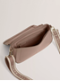 Εικόνα της 281393-TAUPE TED BAKER LOUIIZE Webbing Leather Flapover Crossbody Bag