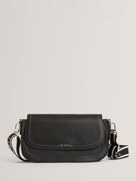 Εικόνα της TED BAKER LOUIIZE Webbing Leather Flapover Crossbody Bag