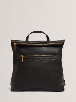 Εικόνα της 283919-BLACK TED BAKER LUCCEA Webbing Leather Backpack