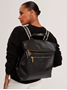 Εικόνα της 283919-BLACK TED BAKER LUCCEA Webbing Leather Backpack