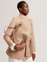 Εικόνα της 281423-CAMEL TED BAKER RYSANN Bar Detail Leather Slouchy Bag