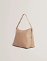 Εικόνα της 281423-CAMEL TED BAKER RYSANN Bar Detail Leather Slouchy Bag