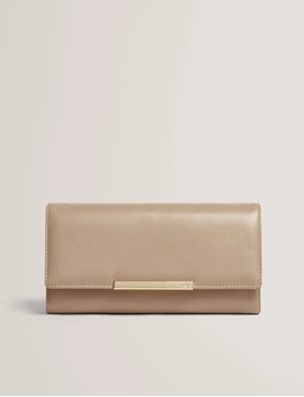Εικόνα της 281939-CAMEL TED BAKER RYSONN Bar Detail Large Leather Purse