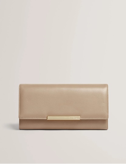 Εικόνα της 281939-CAMEL TED BAKER RYSONN Bar Detail Large Leather Purse