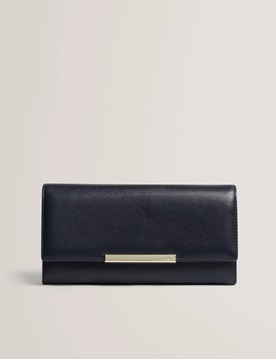 Εικόνα της 281939-NAVY  TED BAKER RYSONN Bar Detail Large Leather Purse
