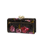 Εικόνα της 282293-BLACK TED BAKER TALANA Printed Floral Large Leather Bobble Purs