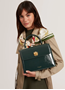 Εικόνα της 281828-GREEN TED BAKER ROSENAU Rose Detail Crinkle Medium Top Handle BaG