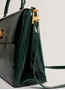 Εικόνα της 281828-GREEN TED BAKER ROSENAU Rose Detail Crinkle Medium Top Handle BaG