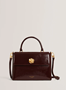 Εικόνα της 281828-WINE TED BAKER ROSENAU Rose Detail Crinkle Medium Top Handle BaG