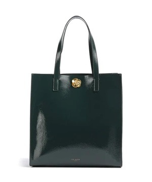 Εικόνα της 282271-GREEN TED BAKER ROSENNI Rose Detail Crinkle Large Tote Bag