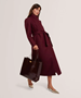Εικόνα της 282271-WINE TED BAKER ROSENNI Rose Detail Crinkle Large Tote Bag