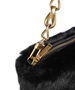 Εικόνα της 281392-BLACK TED BAKER CUDDLES Faux Fur Baguette Clutch Bag