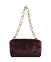 Εικόνα της 281392-WINE TED BAKER CUDDLES Faux Fur Baguette Clutch Bag