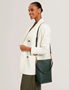 Εικόνα της 281740-GREEN TED BAKER WANNDA Weave Handle Leather Medium Bucket Bag