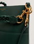 Εικόνα της 281740-GREEN TED BAKER WANNDA Weave Handle Leather Medium Bucket Bag