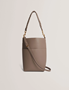 Εικόνα της 281740-TAUPE  TED BAKER WANNDA Weave Handle Leather Medium Bucket Bag