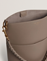 Εικόνα της 281740-TAUPE  TED BAKER WANNDA Weave Handle Leather Medium Bucket Bag