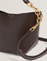 Εικόνα της 281370-CHOCO TED BAKER WAVELY Weave Handle Leather Small Bucket Bag