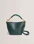 Εικόνα της 281370-GREEN  TED BAKER WAVELY Weave Handle Leather Small Bucket Bag