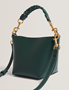 Εικόνα της 281370-GREEN  TED BAKER WAVELY Weave Handle Leather Small Bucket Bag