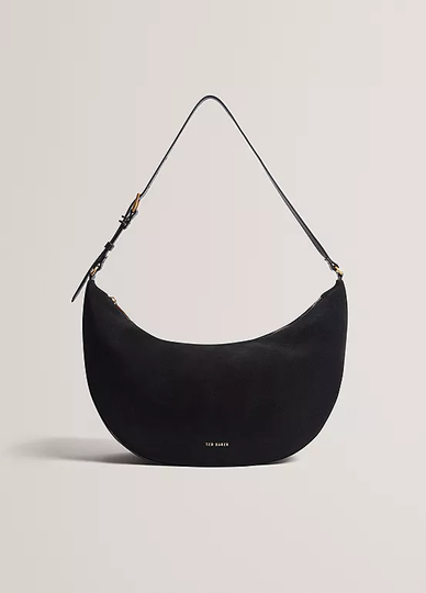 Εικόνα της 281833-BLACK TED BAKER TALIEE Suede Belted Detail Hobo Bag