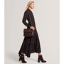 Εικόνα της 281813-WINE TED BAKER ANILEAH TB Script Detail Leather Padded Shoulder