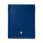 Εικόνα της 129678  MONT BLANC COMPACT WALLET 6 MEISTERSTÜCK BLACK / BLUE COMPARTMENTS