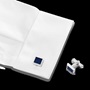 Εικόνα της 123805 Mont Blanc   Meisterstück Rectangular Cufflinks with Geometric Lacquer Inlay