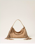Εικόνα της 261TB7083-00017 TWINSET SUEDE LILIANE MEDIUM BAG SAND