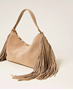 Εικόνα της 261TB7083-00017 TWINSET SUEDE LILIANE MEDIUM BAG SAND