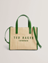 Εικόνα της 284037-GREEN TED BAKER PAOLINA Faux Raffia Small Icon Bag