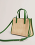 Εικόνα της 284037-GREEN TED BAKER PAOLINA Faux Raffia Small Icon Bag