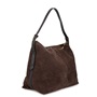 Εικόνα της 281733-BROWN TED BAKER ANNIYSE TB Script Detail Slouchy Suede Bag