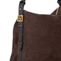 Εικόνα της 281733-BROWN TED BAKER ANNIYSE TB Script Detail Slouchy Suede Bag