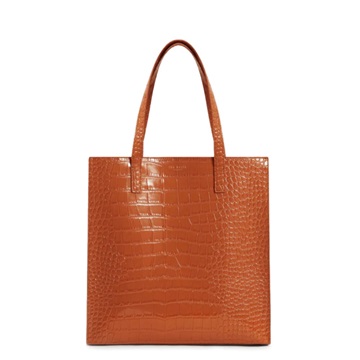 Εικόνα της 282817-TAN TED BAKER WENELLA Croc Effect Large Icon Bag