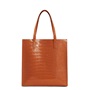 Εικόνα της 282817-TAN TED BAKER WENELLA Croc Effect Large Icon Bag
