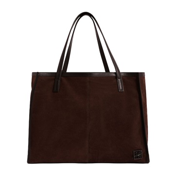 Εικόνα της 281734-BROWN TED BAKER ANNIEYY TB Script Detail Large Suede Tote