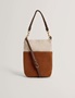 Εικόνα της 283963-TAN TED BAKER SORIEN Woven Handle Medium Bucket Bag